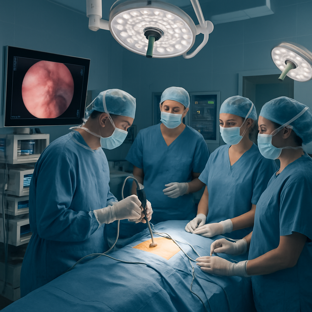 découvrez une étude de cas détaillée sur la chirurgie endoscopique utilisée pour traiter une hernie foraminale récidivante, mettant en lumière les techniques innovantes et les résultats cliniques.