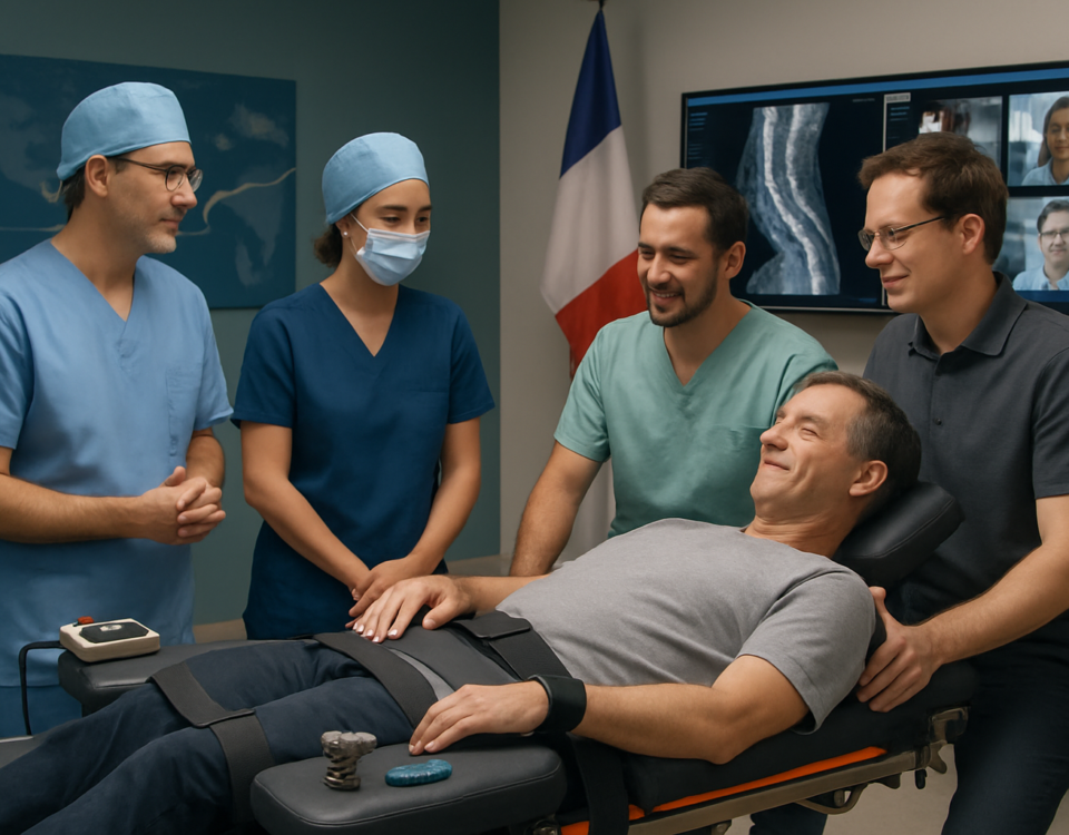 découvrez notre étude de cas détaillée sur la correction d'une cyphose post-traumatique, incluant les méthodes de diagnostic, les options de traitement et les résultats cliniques obtenus.