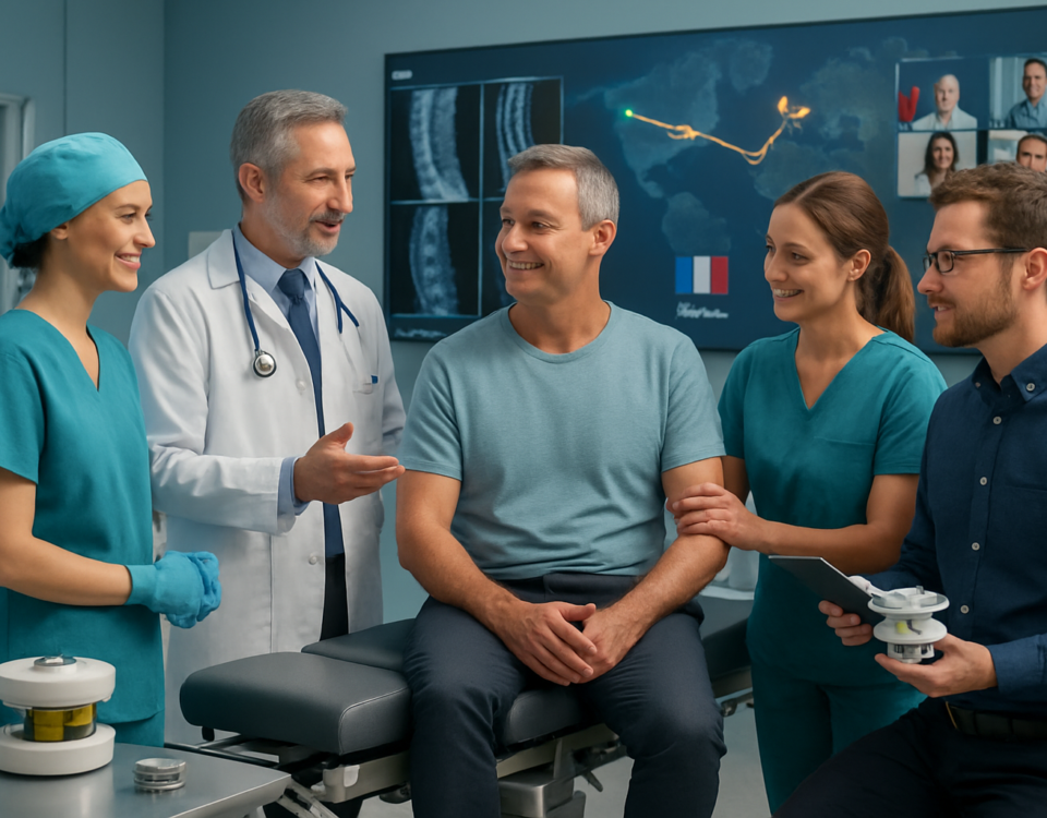 découvrez notre étude de cas détaillée sur le remplacement réussi d'une fusion échouée par une prothèse discale, illustrant les techniques avancées et les résultats cliniques prometteurs.