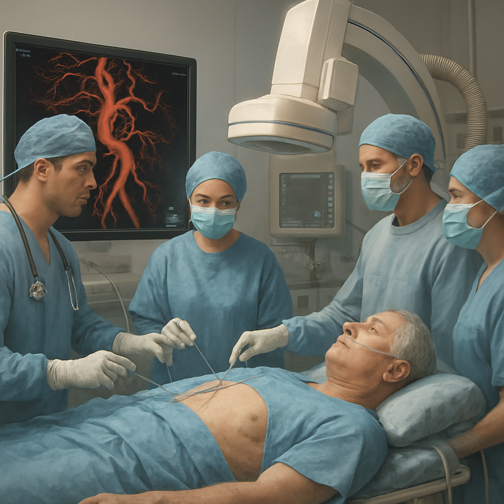 découvrez l'angio-scanner pré-opératoire, une technique d'imagerie essentielle pour cartographier vos vaisseaux sanguins avant une chirurgie, assurant ainsi une intervention plus sûre et précise.