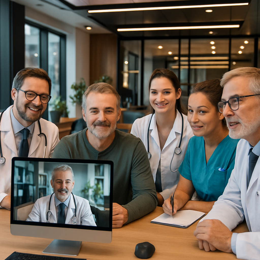 découvrez l'importance d'une équipe pluridisciplinaire réunissant chirurgien, anesthésiste, radiologue et rééducateur pour assurer des soins complets et optimisés.