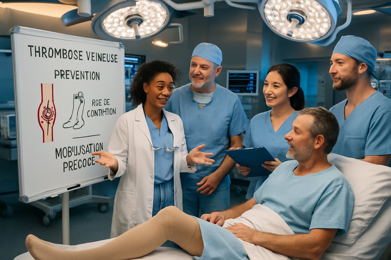 découvrez comment prévenir la thrombose veineuse (phlébite) grâce à l'utilisation des bas de contention et à la mobilisation précoce. conseils pratiques et recommandations pour protéger votre santé veineuse.