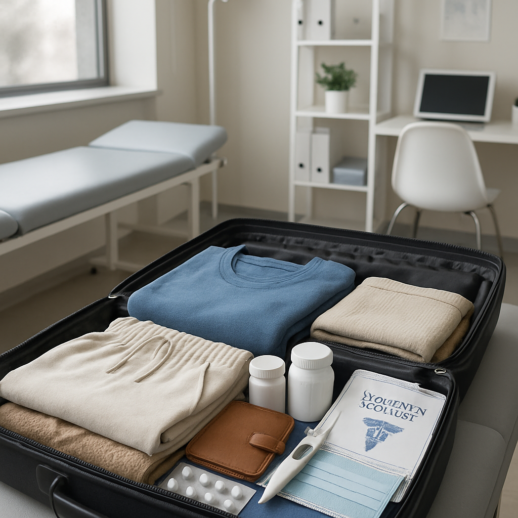 découvrez la checklist essentielle pour bien préparer votre valise lors d'un séjour médical, afin de ne rien oublier et voyager sereinement.