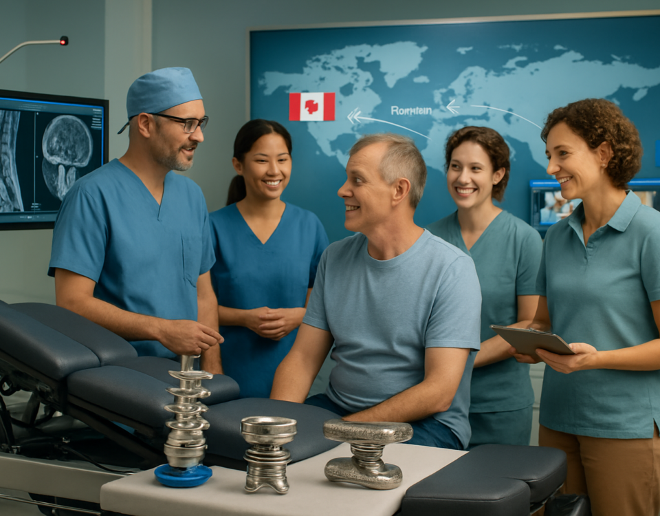 découvrez votre programme de rééducation personnalisé après une prothèse discale, conçu pour optimiser la récupération, améliorer la mobilité et assurer un retour à une vie active en toute sécurité.