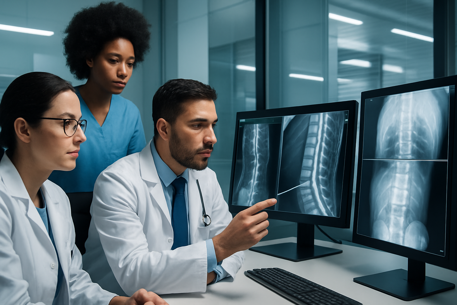 découvrez comment la fusion de données issues de l'irm, du scanner et des rayons x offre une vision complète et précise de votre colonne vertébrale pour un diagnostic optimal.